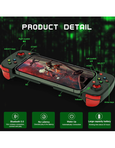 Controlador de Juegos Móvil Joso BSP-D3 Inalámbrico para iPhone/Android