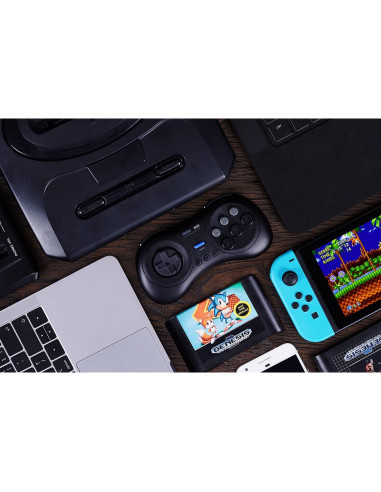 Controlador Bluetooth 8Bitdo M30 para Switch y PC - Negro