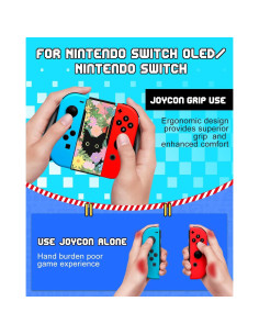 Agarre Joy-Con Lotadilo para Nintendo Switch - Diseño Gato 2