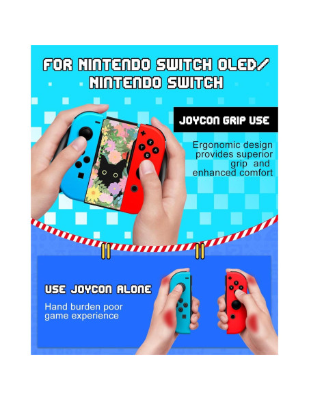 Agarre Joy-Con Lotadilo para Nintendo Switch - Diseño Gato
