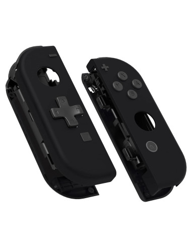 Carcasa Joy-Con eXtremeRate Negra con Botones D-Pad para Nintendo Switch
