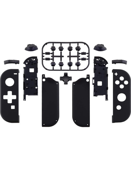 Carcasa Joy-Con eXtremeRate Negra con Botones D-Pad para Nintendo Switch