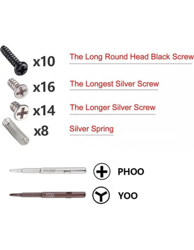 Carcasa Joy-Con eXtremeRate Negra con Botones D-Pad para Nintendo Switch