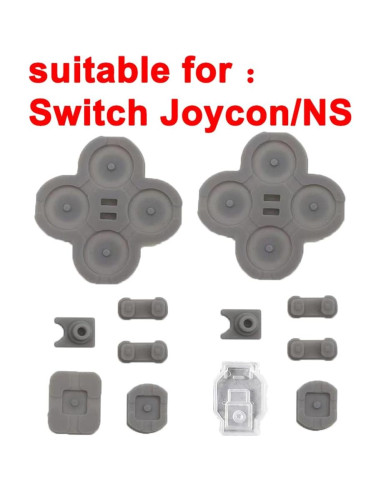 Almohadillas de Goma Conductiva MYPUQIAO para Joy-con Switch
