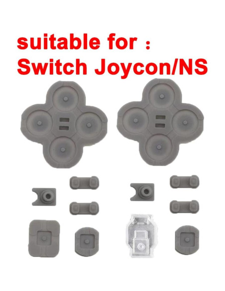 Almohadillas de Goma Conductiva MYPUQIAO para Joy-con Switch
