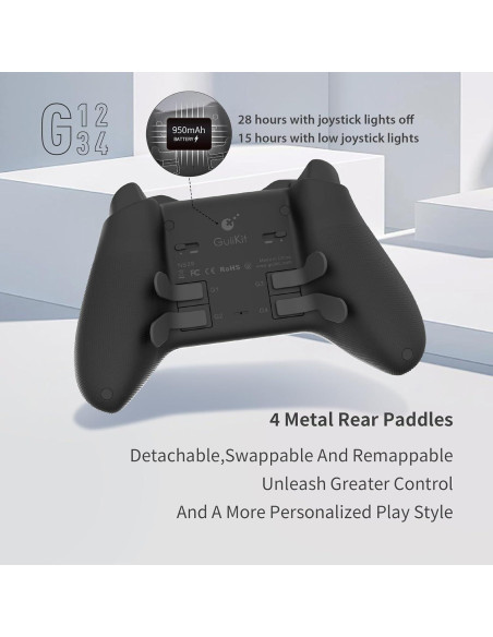 Controlador Inalámbrico GuliKit KK3 Max para Switch - Joysticks Hall
