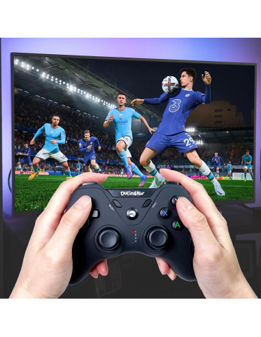 Controlador Inalámbrico DuLingKer para PC y PS3, Joystick con Vibración Doble y Efecto Hall