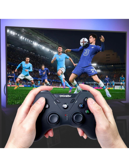 Controlador Inalámbrico DuLingKer para PC y PS3, Joystick con Vibración Doble y Efecto Hall