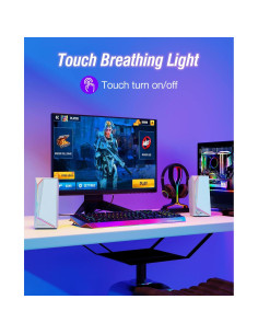 Altavoces LENRUE 1059 para PC USB-C y AUX, 10W Estéreo 2