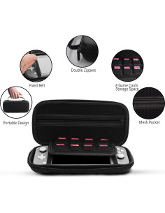 Funda de Transporte GLDRAM para Nintendo Switch Lite - 4 en 1 2