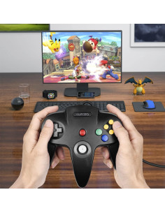 Paquete de 2 Controladores USB Clásicos N64 Kiwitatá para PC y Mac 2