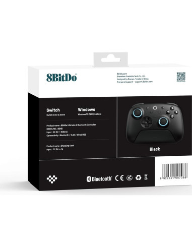 Controlador Bluetooth 8BitDo Ultimate 2 para Switch y PC