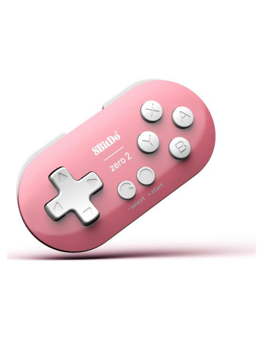 Controlador Mini Bluetooth 8Bitdo Zero 2 Rosa para Switch y PC