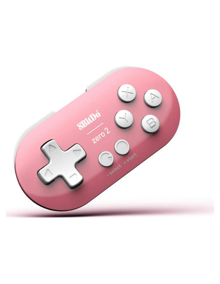 Controlador Mini Bluetooth 8Bitdo Zero 2 Rosa para Switch y PC