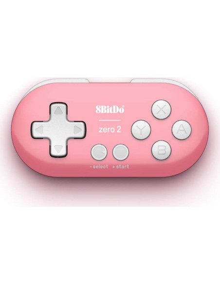 Controlador Mini Bluetooth 8Bitdo Zero 2 Rosa para Switch y PC