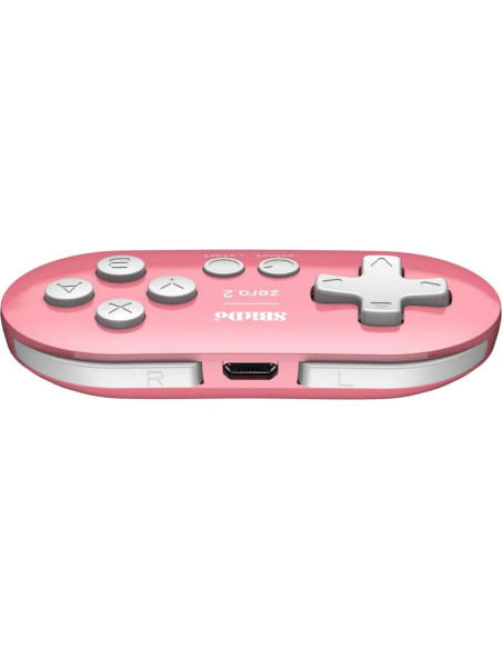 Controlador Mini Bluetooth 8Bitdo Zero 2 Rosa para Switch y PC