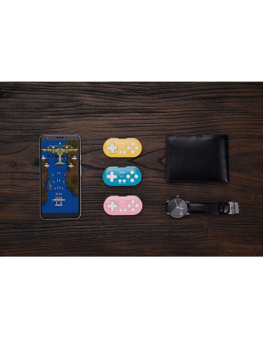 Controlador Mini Bluetooth 8Bitdo Zero 2 Rosa para Switch y PC