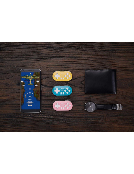 Controlador Mini Bluetooth 8Bitdo Zero 2 Rosa para Switch y PC