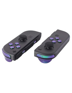 Juego de Botones eXtremeRate Camaleón Verde Púrpura para JoyCon