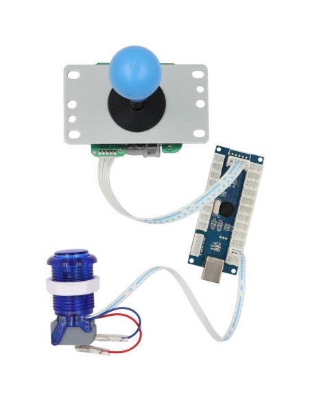 Kit Arcade DIY SJ@JX 2 Jugadores con Joystick y Botones LED
