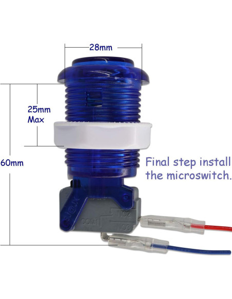 Kit Controlador Arcade SJ@JX 2 Jugadores USB para PC MAME