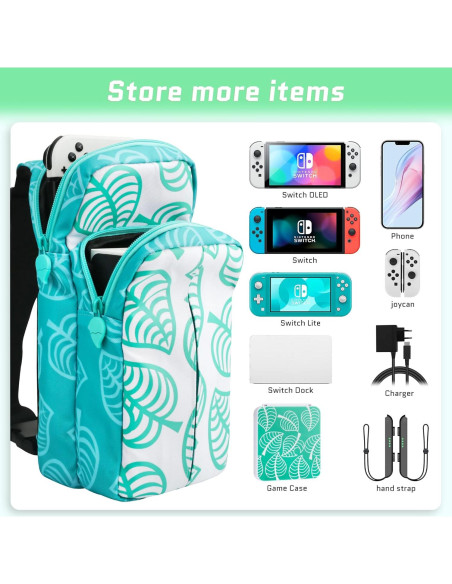 Bolsa de Viaje GLDRAM para Nintendo Switch con Funda y Accesorios