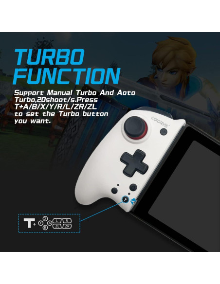 Controlador Joypad Inalámbrico COIORVIS para Switch y iOS16