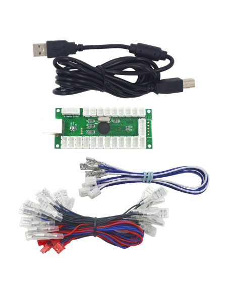 Kit Codificador USB Zero Delay SJ@JX para Joystick LED DIY