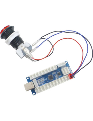 Kit Codificador USB Zero Delay SJ@JX para Joystick LED DIY