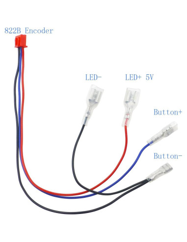 Kit Codificador USB Zero Delay SJ@JX para Joystick LED DIY