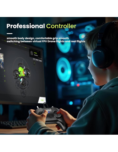 Controlador Remoto STARDRONE S8 para Simulador de Drones FPV