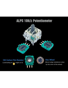 Potenciometro ALPS 10K ElecGear para Joystick PS4, Xbox, Switch Pro 2