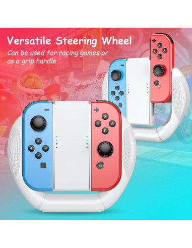 Volantes de Carreras Mooroer para Nintendo Switch y OLED - 3 Piezas