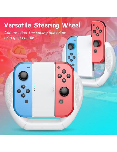 Volantes de Carreras Mooroer para Nintendo Switch y OLED - 3 Piezas