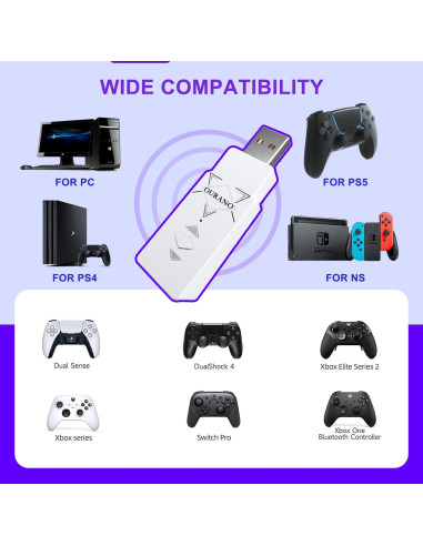 Adaptador Inalámbrico Ourano DS50 para Xbox y PS4/PS5