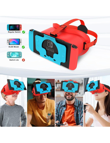 Auriculares VR TIMETOP para Nintendo Switch OLED - Lentes HD Ajustables
