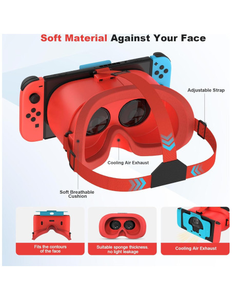 Auriculares VR TIMETOP para Nintendo Switch OLED - Lentes HD Ajustables