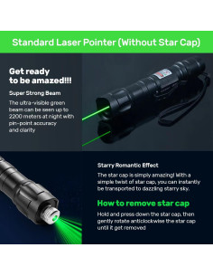 Puntero Láser Verde IVVTRYI 9127 Recargable Táctico 220g 2