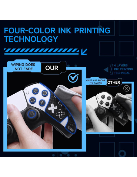 Agarraderas Antideslizantes JEMDO para Controlador PS5 Edge