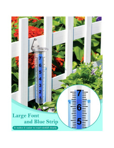 Medidor de Lluvia PACETAP 17.78 cm con Soporte Acero Inoxidable 2