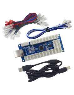 Controlador Arcade USB SJ@JX LED Sin Retardo para PC y PS3