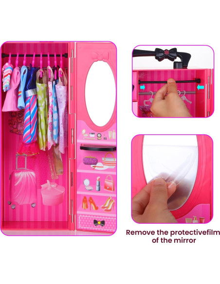 157 Piezas Ropa y Accesorios para Muñecas Vueos 11.5"