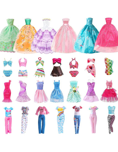 157 Piezas Ropa y Accesorios para Muñecas Vueos 11.5"