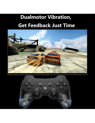 Controlador Inalámbrico Eagolloar para PS3 - Bluetooth Recargable