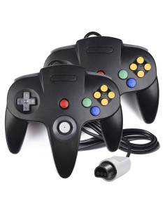 Controlador Clásico N64 SAFFUN 2 Pack - Joystick 1.8m