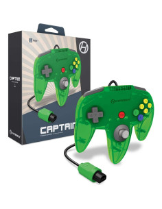 Controlador Premium Hyperkin Capitán N64 Verde Lima + Tarjeta 256KB 2
