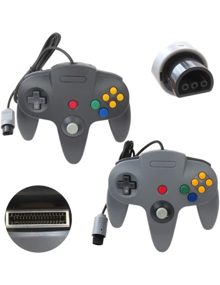 Controlador Clásico Con Cable USonline911 para Nintendo 64 - 2 Pack