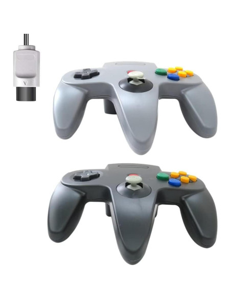 Controlador Clásico Con Cable USonline911 para Nintendo 64 - 2 Pack