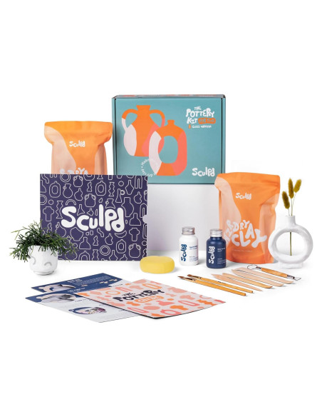 Kit de Cerámica Sculpd - 2 kg Arcilla Secado al Aire