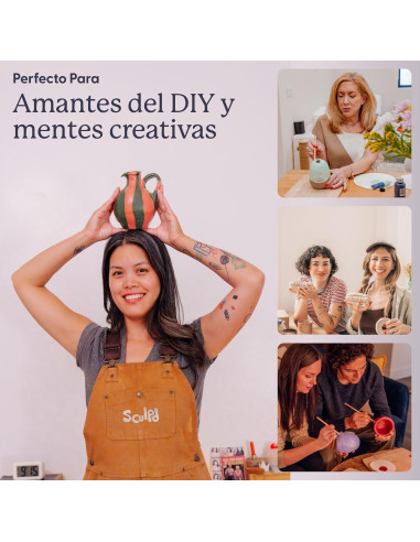 Kit de Cerámica Sculpd - 2 kg Arcilla Secado al Aire